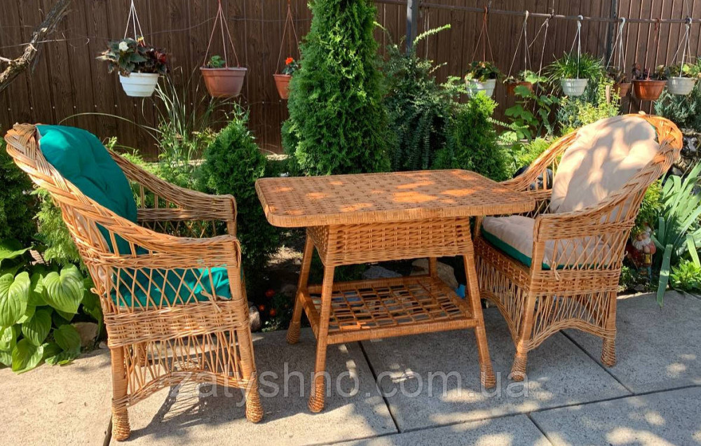 Мебель плетеная с двухсторонними накидками, комплект Киев - изображение 2