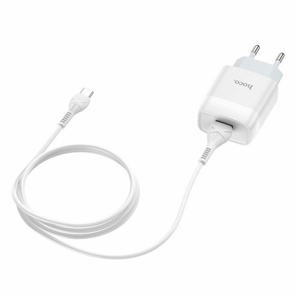 Мережевий зарядний пристрій HOCO C72A Glorious single port charger set, колір білий 6931474713018 Одеса - фото 4