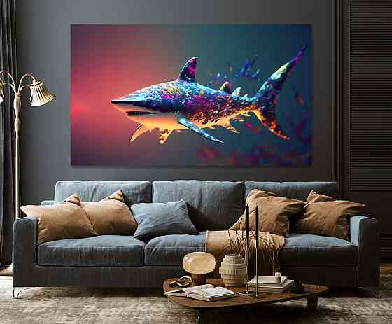Картина холст в гостиную / спальню  Арт-Акула      MLP_57 80x120 см Киев