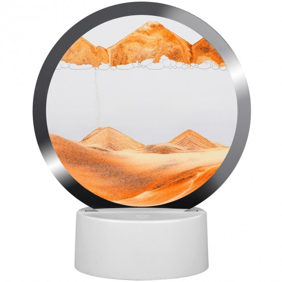 Нічник 3D хиткі піски з Led підсвічуванням 7 режимів золотий пісок Вінниця - фото 6