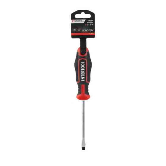 Отвертка шлицевая, SL6,0×100 мм, S2, STORM INTERTOOL VT-3410 Киев