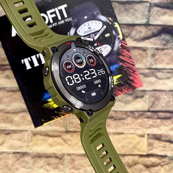 Смарт-часы Modfit Titan Army Green 35 мм — армейский стиль,Bluetooth,пульсометр Киев