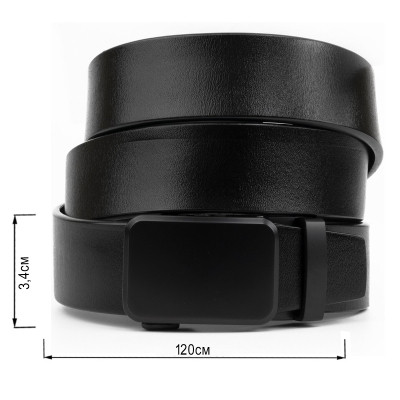 Ремень Vintage Мужской Черный (20270) Винница - изображение 3