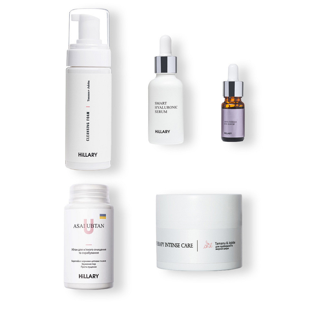 Базовий набір для догляду за жирною шкірою Зимовий догляд Hillary Winter care for oil skin Київ - фото 1