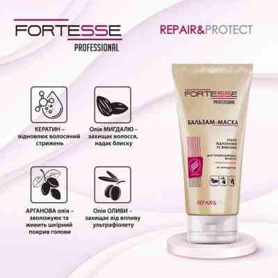 Маска для волос Fortesse Professional Восстанавливающая для сухих и поврежденных волос 200 мл (4823115501509) Винница