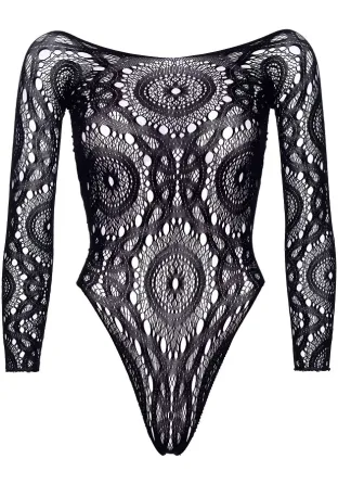 Боді Leg Avenue Snap crotch thong back teddy Black S/M Львов