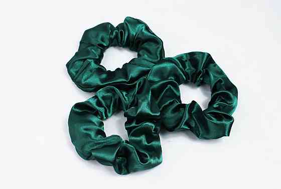Набір резинок для волосся атласний Зелений Харків