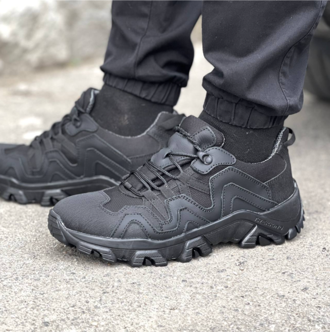 Тактические мужские зимние кроссовки черные зимние теплые мужские кроссовки из кордуры Львов - изображение 8