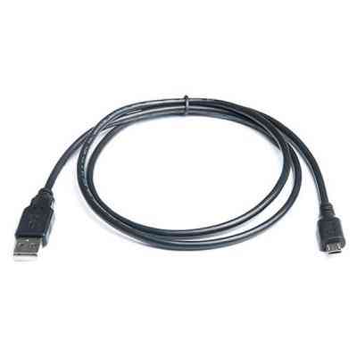 Дата кабель USB 2.0 AM to Micro 5P 1.0m Pro black REAL-EL (EL123500023) Винница