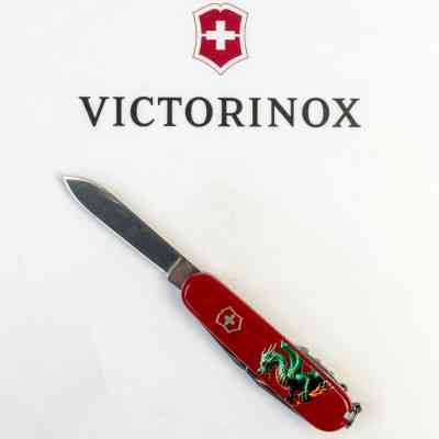 Нож Victorinox Spartan Zodiac 91 мм Зелений дракон на дереві (1.3603_Z3350u) Винница