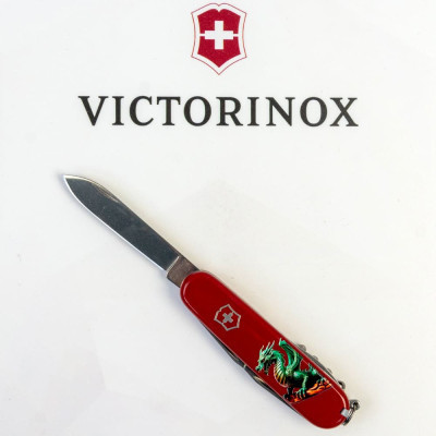 Нож Victorinox Spartan Zodiac 91 мм Зелений дракон на дереві (1.3603_Z3350u) Винница - изображение 5
