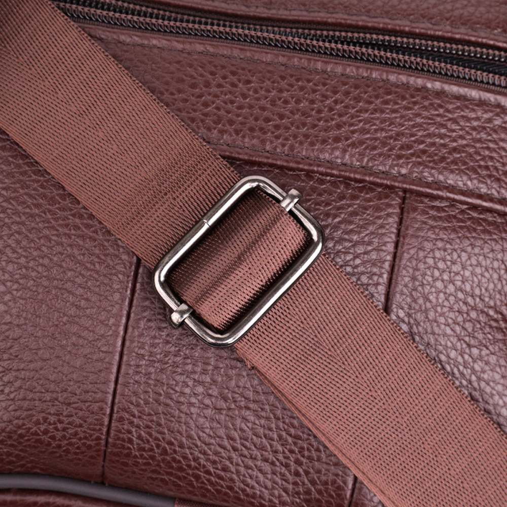 Удобная мужская сумка из натуральной кожи Коричневый (Vintage) Киев - изображение 2