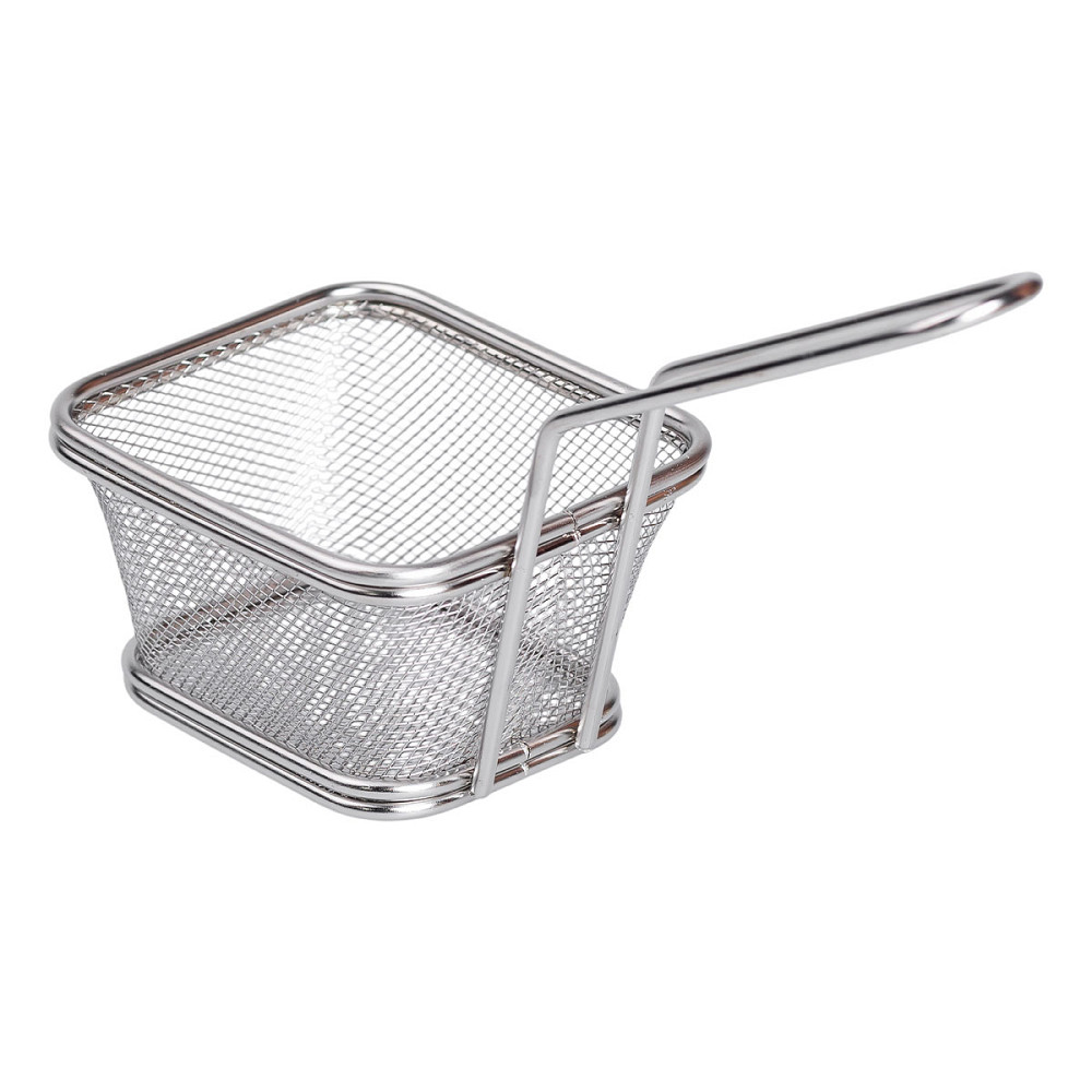 Zhongjing Корзина сервировочная для подачи фри и снеков 10.5х9х5.5 см нержавеющая сталь HP-19-3 Киев - изображение 2