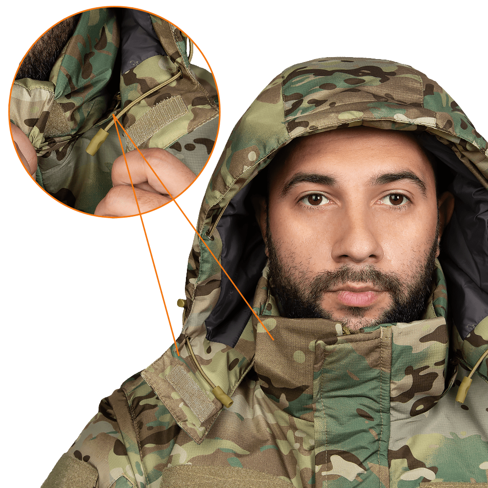 Зимний тактический комплект Patrol Climashell (куртка и штаны на подтяжках) Мультикам M Винница - изображение 9