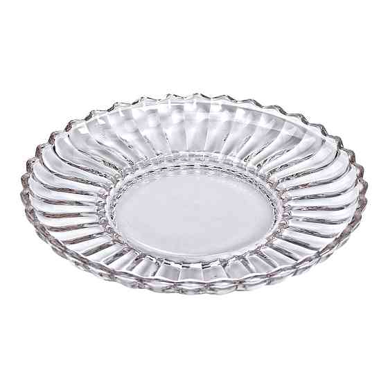 Yiwu Сервірувальне блюдо Ø 28 см прозоре кругле для дому та кафе HP-YH-32 Киев