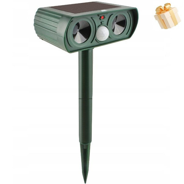 Отпугиватель животных Garden Protector на солнечной батарее кошек, собак, грызунов, лисиц и лосей Днепр - изображение 1