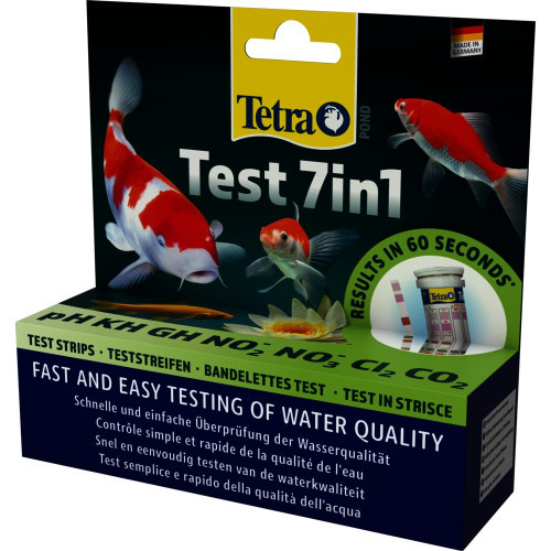 Набір індикаторних тестів Tetra Pond Test 7in1 для ставка для перевірки показників якості води 25 шт Київ - фото 1