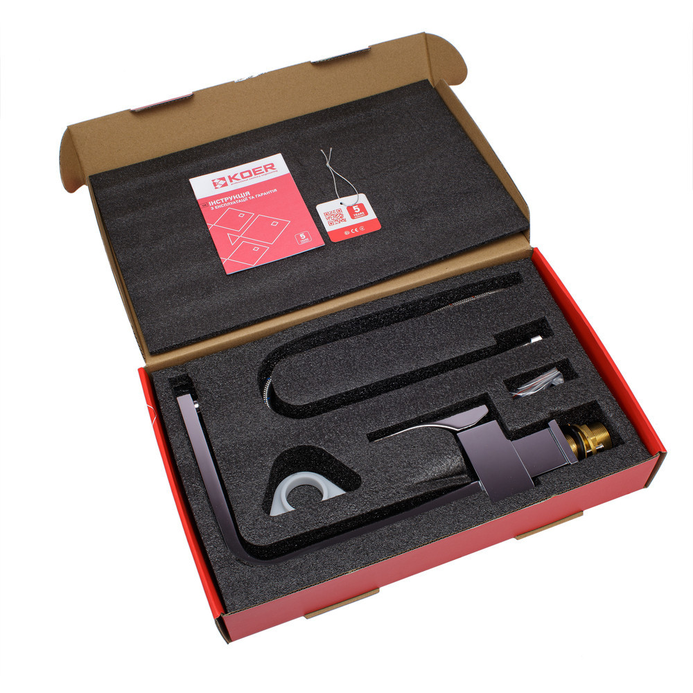Кухонный смеситель Koer KB-70010-01 хромированный (KR3488) Харьков - изображение 6