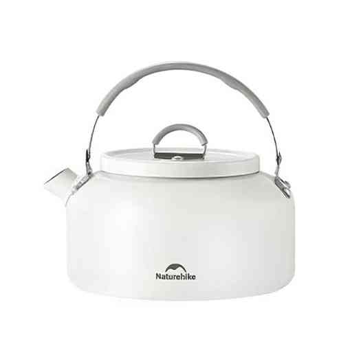 Чайник с керамическим антипригарным покрытием Naturehike CNK2450CF013 0.8л алюминий (Белый) Винница