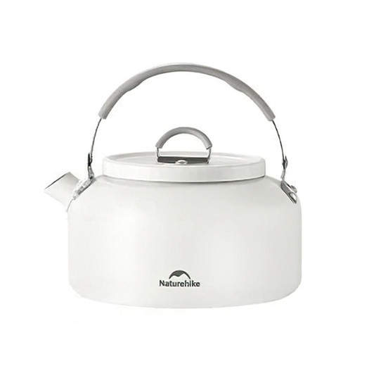 Чайник с керамическим антипригарным покрытием Naturehike CNK2450CF013 0.8л алюминий (Белый) Винница - изображение 1