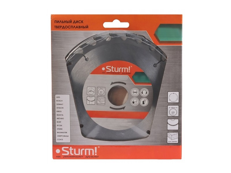 Диск пильный по дереву (160х20 мм; 48T) Sturm 9020-160-20-48T (читать описание) Ровно - изображение 1
