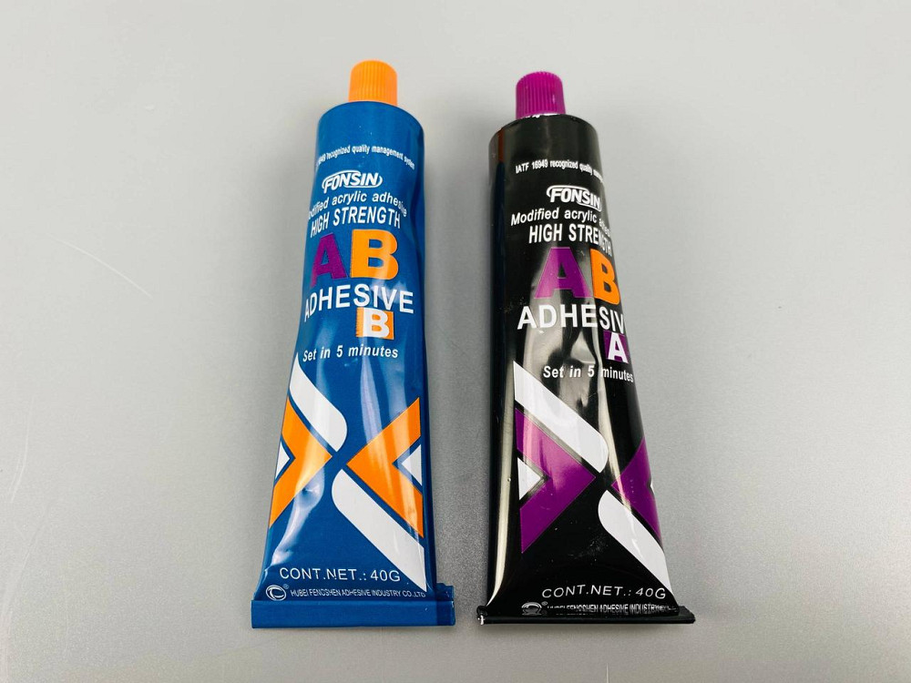 Клей двокомпонентний (універсальний) 40 г+40 г (фабрика «ABRO») Мукачево - фото 1