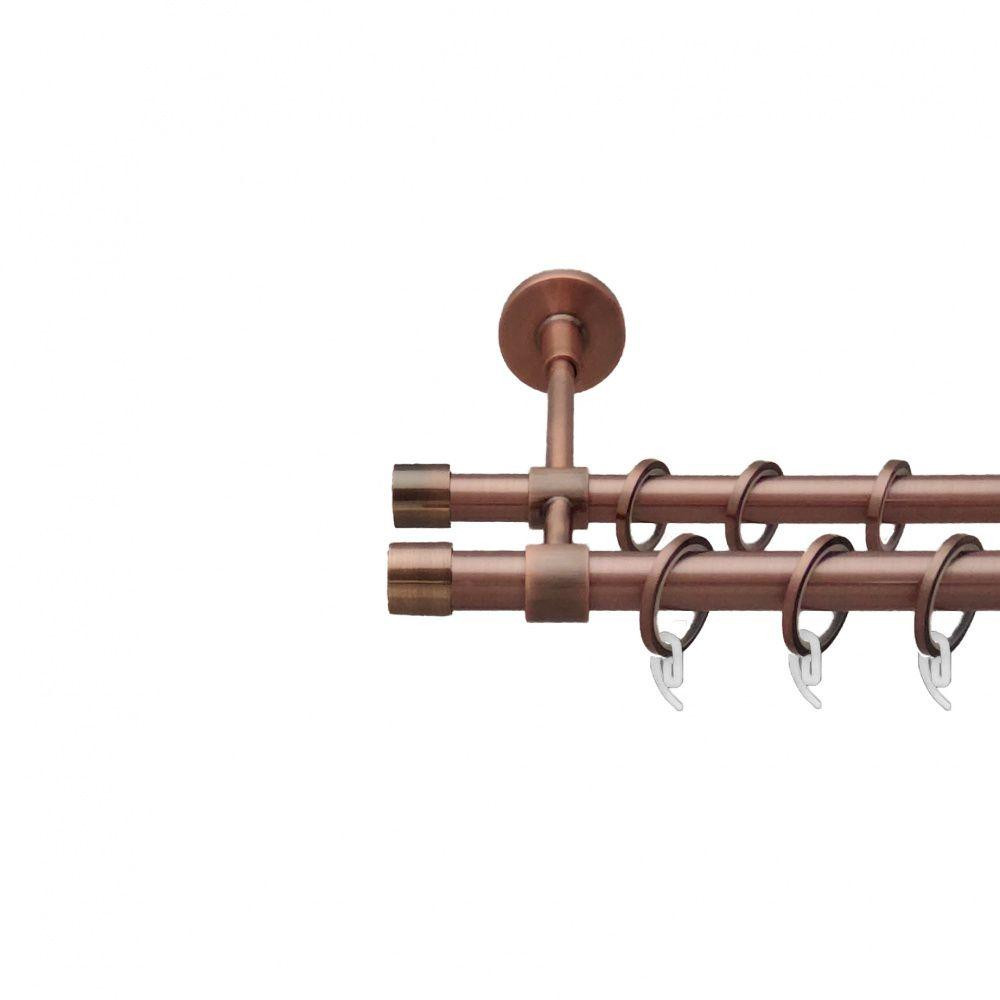 Карниз Orvit Заглушка металевий дворядний закритий гладка труба кільце фасонне металеве  Мідь 19\16 мм 300 см (6938791) Львів - фото 1