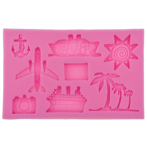 Молд кондитерский морской 99 на 62 мм розовый Киев - изображение 5