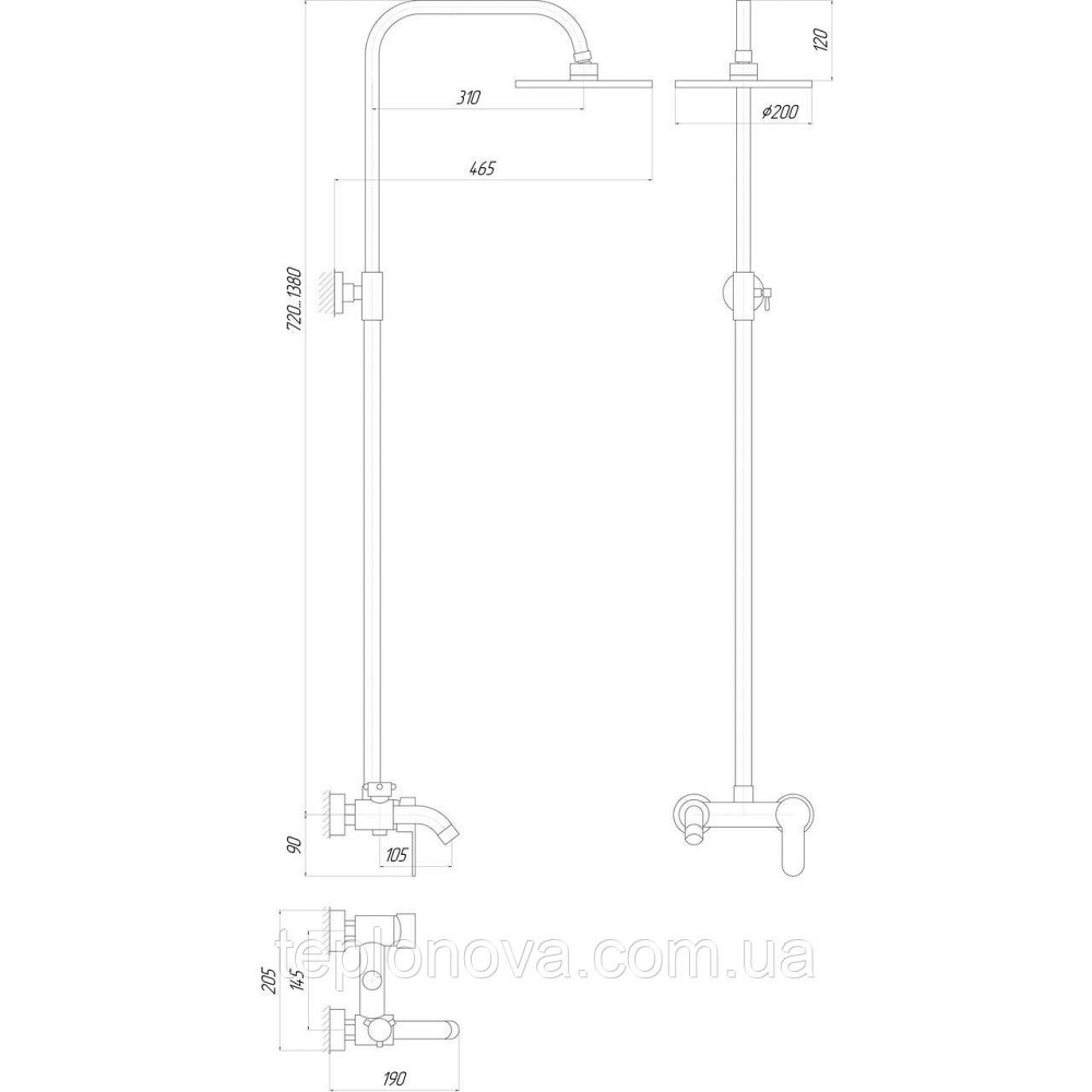 Душова система Globus Lux LAZER GLLR-0001 Чернівці - фото 4