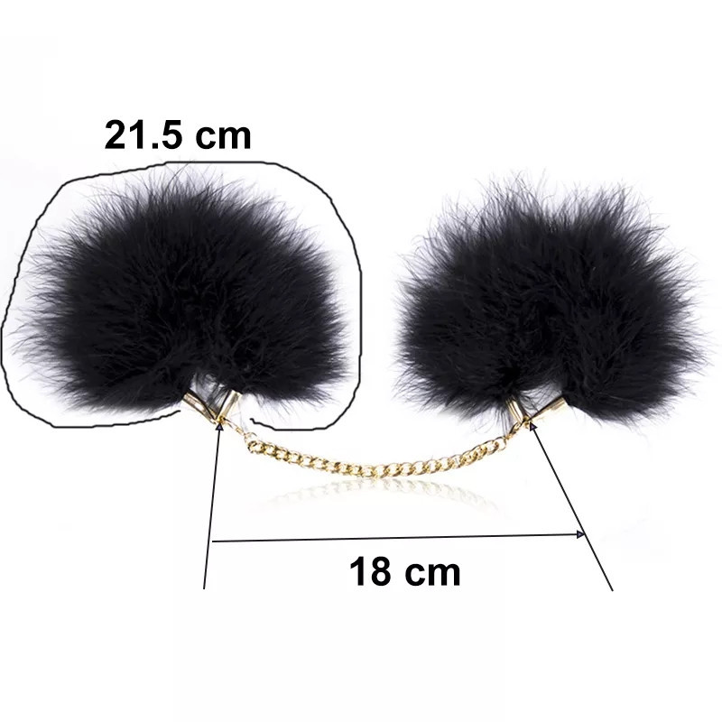 Інтимні наручники для ігор - розмір універсальний, колір чорний Київ - фото 2