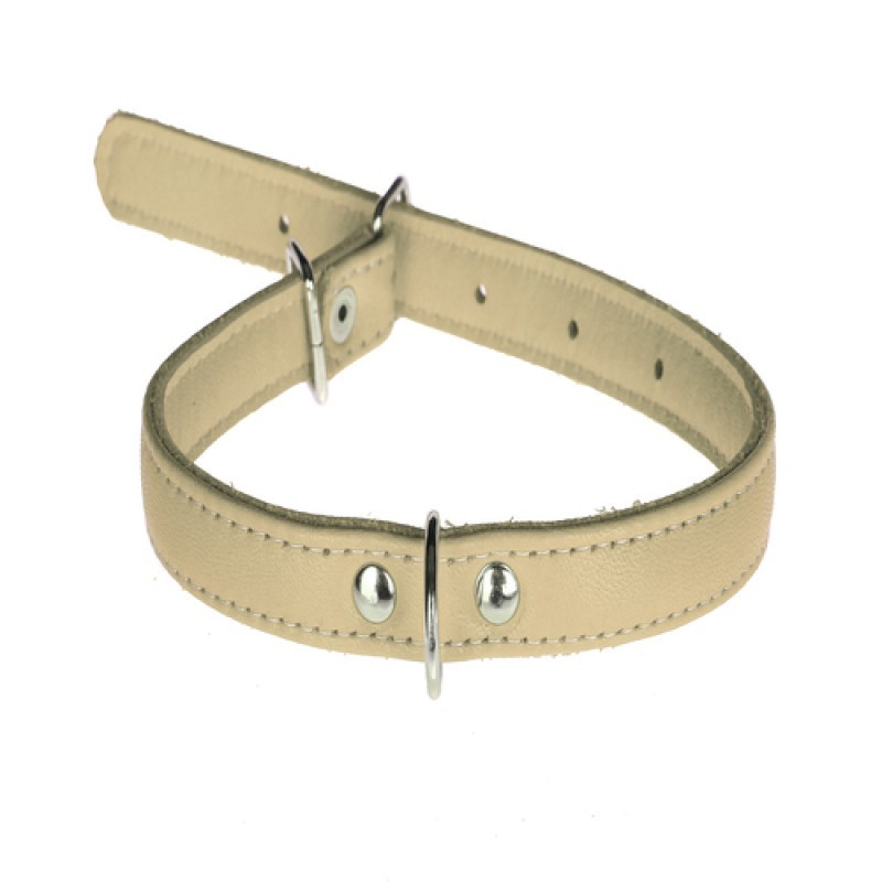 Ошейник 1364 12мм "Люкс" 1 стор. Бежевый Вінниця - фото 1