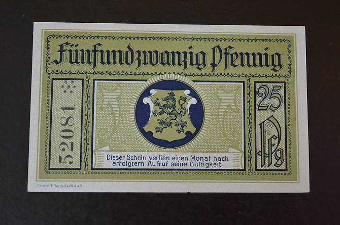 Германия. Нотгельд. 25 Pf 1921 года ( 3 ) Полтава - изображение 1