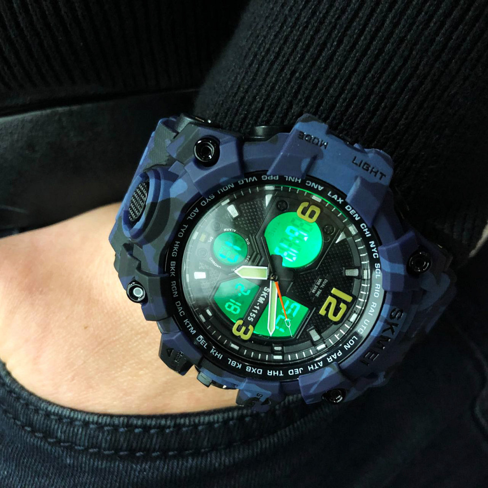 Стильні армійські годинники SKMEI, Годинники спортивні спорт Надійні чоловічі наручні ZV-50 Івано-Франківськ - фото 3