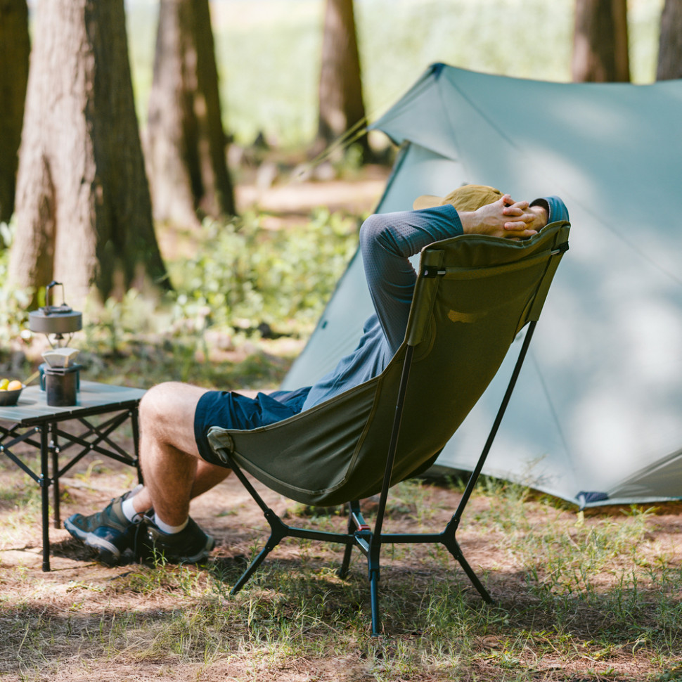 Стул складной ультралегкий Naturehike CNK2550JJ013 Yamami YL01, размер L, алюминий, оливковый Киев - изображение 10