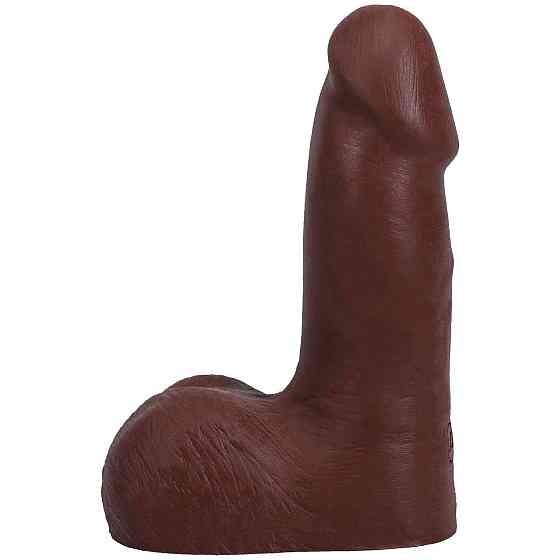 Фалоімітатор Doc Johnson The Realistic Cock ULTRASKYN - 5 Inch with Balls Chocolate Sex Aura Київ