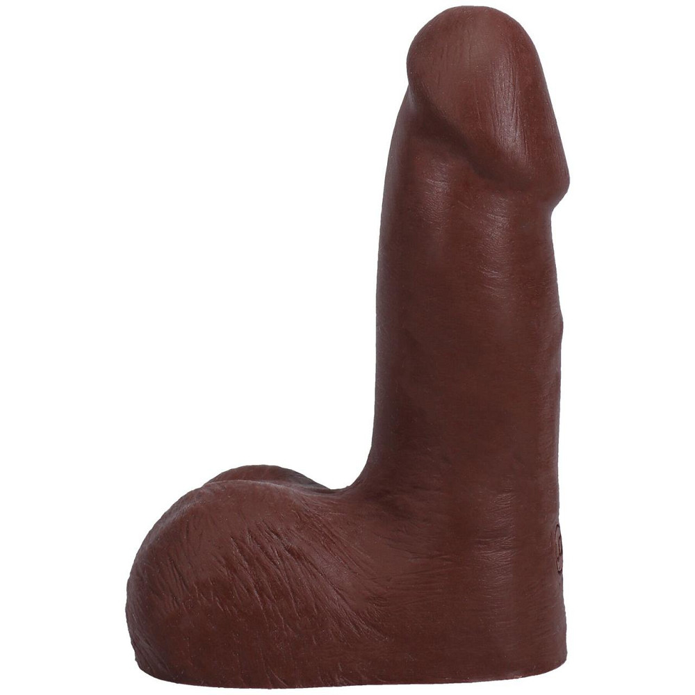 Фалоімітатор Doc Johnson The Realistic Cock ULTRASKYN - 5 Inch with Balls Chocolate Sex Aura Київ - фото 2