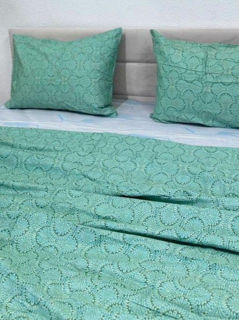 Ecotton Комплект постільної білизни Ecotton полуторний 150х215 см зелений (21213АВ) Коломыя - изображение 3