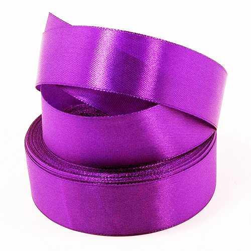 Стрічка атласна темно-бузкова 23 м Київ - фото 1