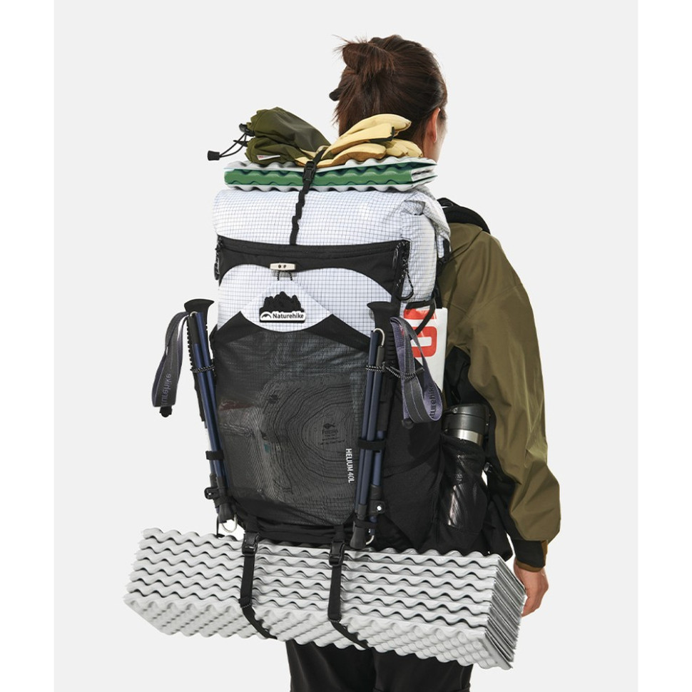 Рюкзак туристический Naturehike CNK2450XB016, 40 л, черный, L Киев - изображение 8
