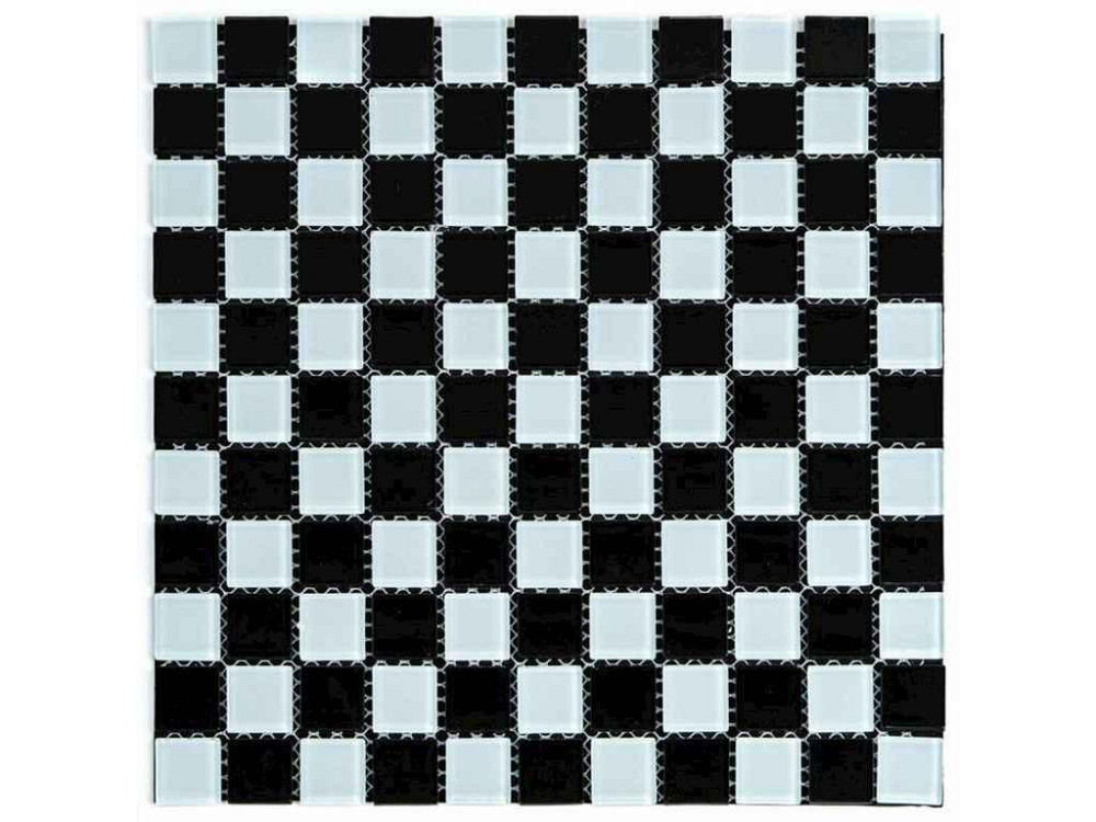 Мозаїка з декоративного скла 298*298*4,5мм Шахматка SW-00002366 ТМ STICKER WALL Київ - фото 1