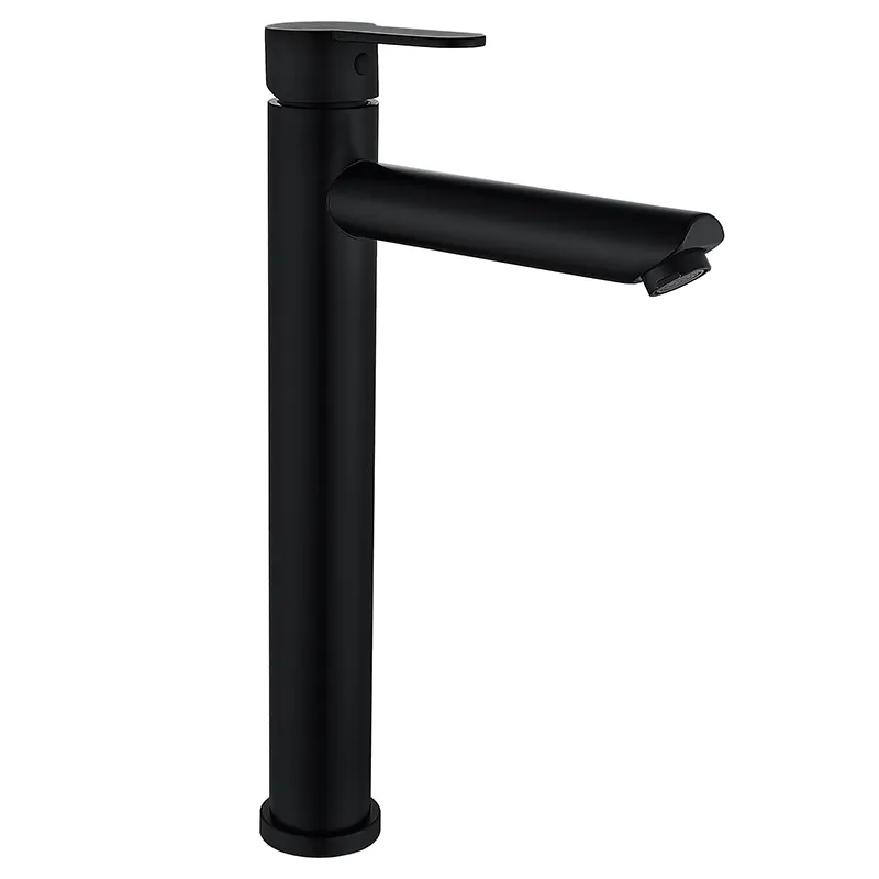 Змішувач для умивальника Zerix DAX-001-A-High Black з нержавіючої сталі SUS304 Харків - фото 1