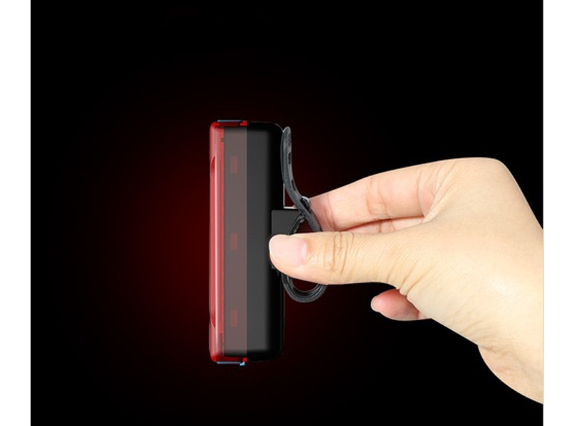 Вело габарит мигалка DEN-065 Feel Fit Чорно-червоний Бровари - фото 4