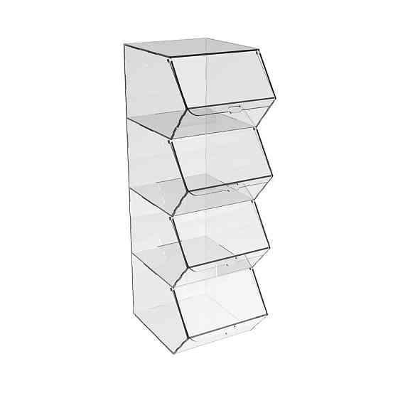 Диспенсер EKOSTAR вертикальный для мармеладов, снеков, орехов 4 ячейки Киев