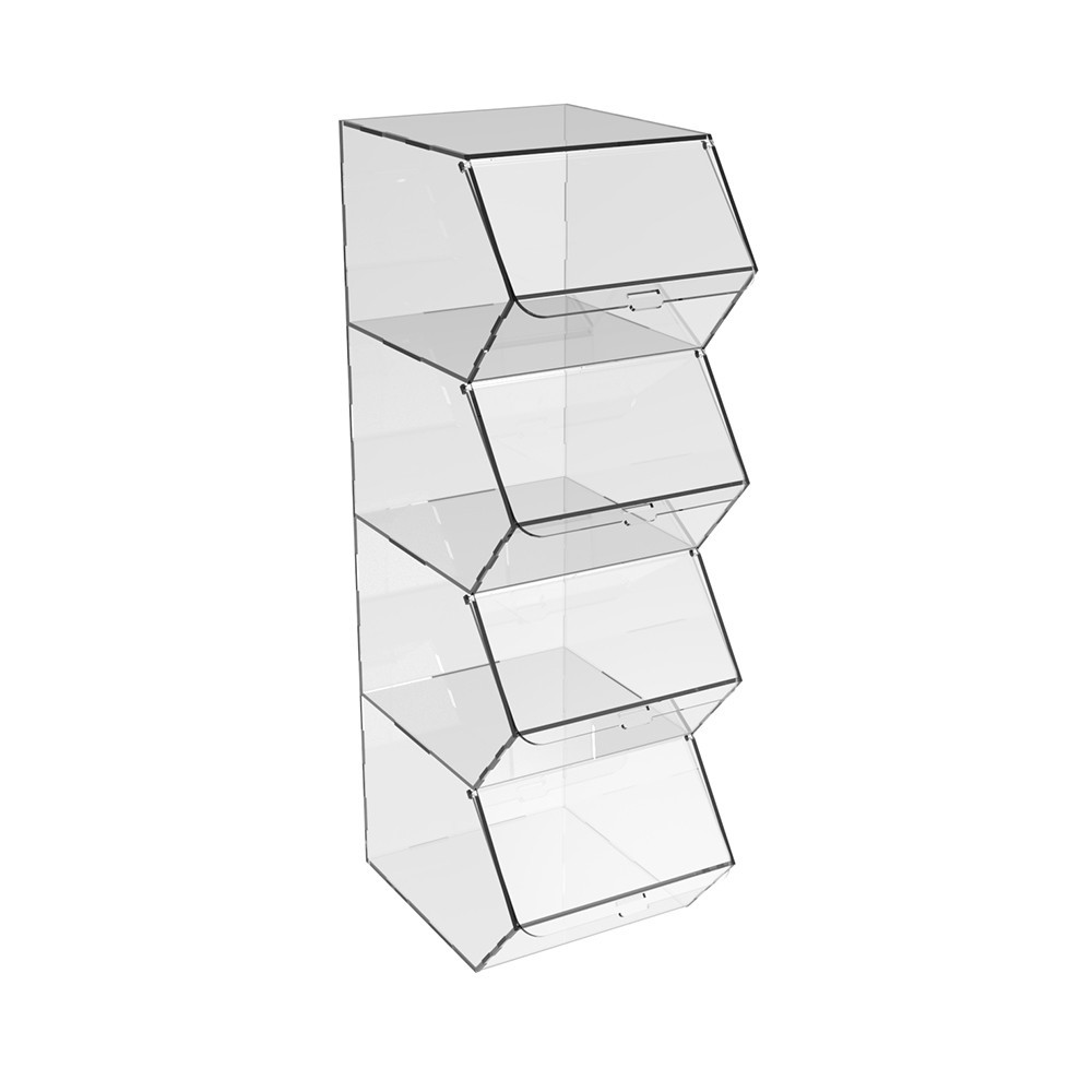 Диспенсер EKOSTAR вертикальный для мармеладов, снеков, орехов 4 ячейки Киев - изображение 3