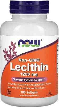 Лецитин NOW Lecithin 1200mg - 100 Sgels Киев