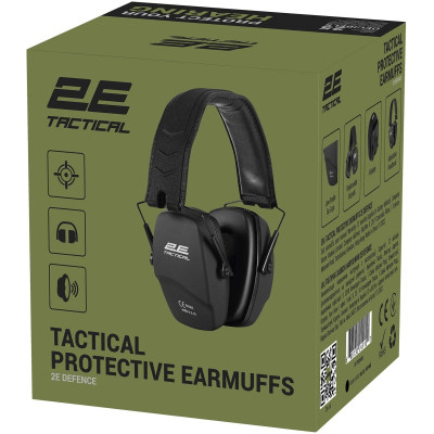 Наушники для стрельбы 2E Defence NRR 25 dB пасивные Black (2E-TPE016BK) Винница - изображение 7