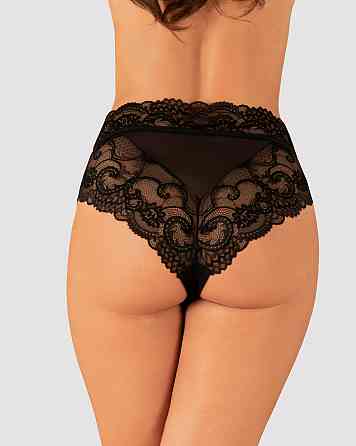 Трусики мереживні Obsessive Elizenes S \ M Black Sex Aura Київ