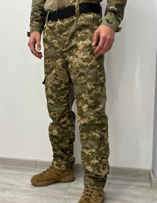 Тактические теплые штаны на флисе (Пиксель) 58 Винница - изображение 6