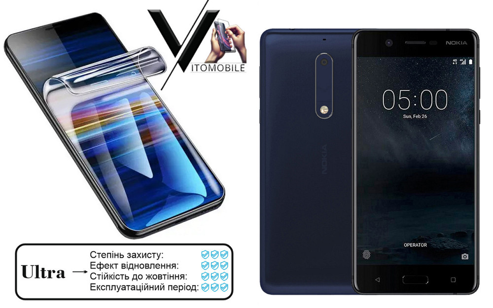 Полиуретановая пленка Ultra для Nokia 5 Dual SIM – минимальная толщина, максимальная защита! Киев - изображение 1
