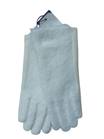 Перчатки сенсорные женские теплые one size молочный Киев